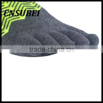 Bright Green Jacqaurd Ear Ankle Support Five Toe Lady Merino Wool Anti-slip Yoga Dresses for Women Socks photo-4