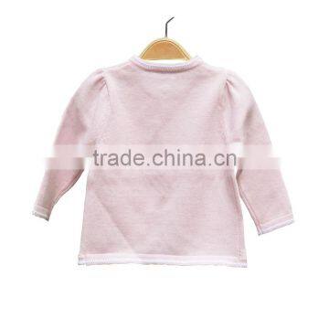 Comfortable Round Neck Long Sleeve Girl Knitted Cardigan photo-2
