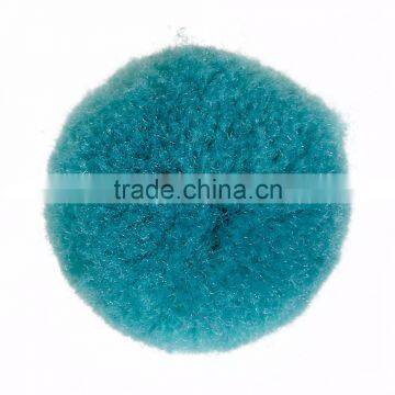 DIY Craft Decoration Peacock Green Round Cashmere Pom Pom Balls photo-3