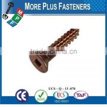 Made in Taiwan Flat Head Square Drive Robertson Wood Screw photo-3