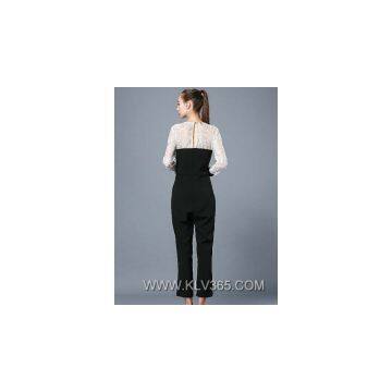 Designer Women Fashion Lace Jumpsuit Pants Wholesale photo-2