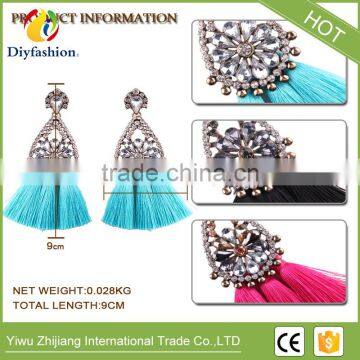 Fashion Jewelry Tassel Dangle Earrings Cheap Wedding Bohemian Drop Statement Earrings For Women Flowers Charm photo-6