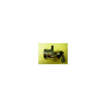 DIN female crimp flange mount for RG142