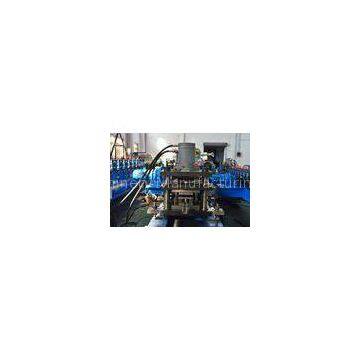 PLC Control 2 - 4m/min Hydraulic Punching Roll Forming Equipment Solar Strut 13 Roller Stations