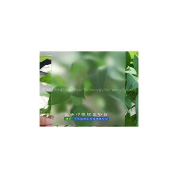 Anti-fingerprint effect glass frosting powder
