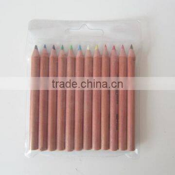 3.5'red wood round color pencils with pvc packing