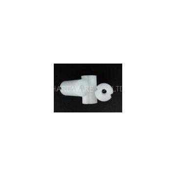 Small Plastic Injection Molding Products , RAL 9011 White POM Spacer Bush 10 X 15mm