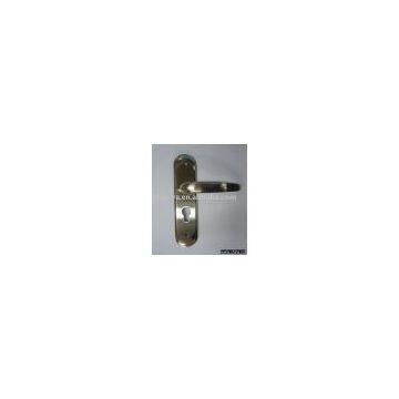 door handle on plate(door knob,zinc alloy lever handle)