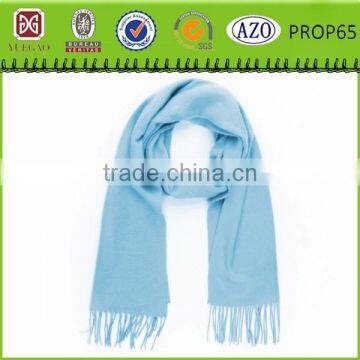 light blue polar fleece scarf with tassel wholesale