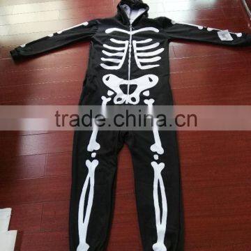 Skeleton printing onesie jumpsuits