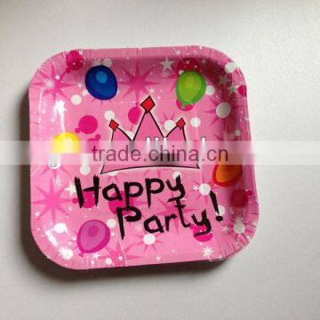 Biodegradable eco-friendly paper plates /disposable plate for cakes