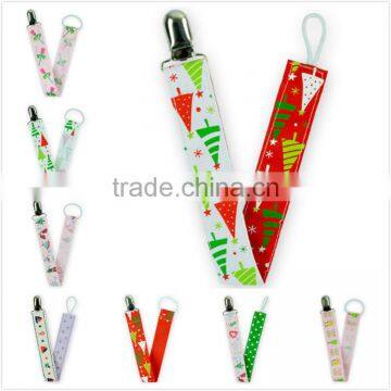 Ribbon Pacifier Holders Snap Baby Fabric Pacifier Clip M5111310