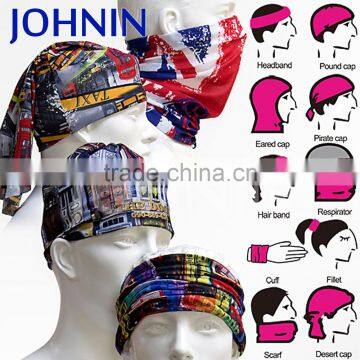 Custom 25*50cm Face Tube Dust Shield Microfiber Seamless Bandana