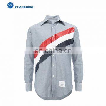 Print Stripes Long Sleeves Shirt Cheap Shirt For Men