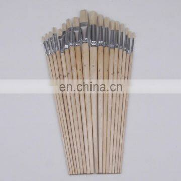 18-Piece Long Handle Bristle Hair Artist Painting Brush Set In PVC Box photo-2