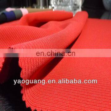 Knit polyester spandex jacquard fabric