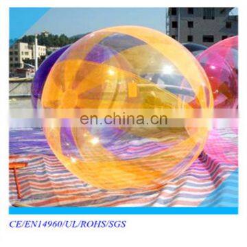 Orange color water ball /water walking ball/walk on water plastic ball