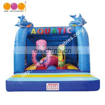 Hot sale amusement park jumping inflatable ocean bouncer with free EN14960 certificate