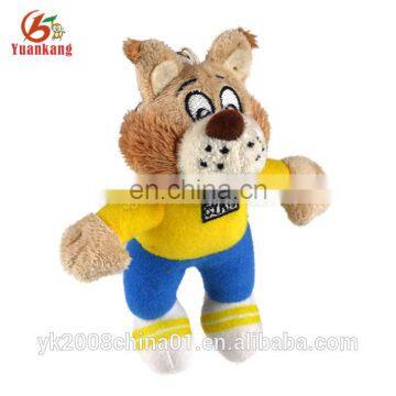 Stuffed Grey Elephant Plush Keychain Toy With Big Ears