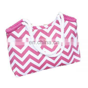 Beach Bag With Inner Zipper Pocket -Tote With Rope Handles,Beach Bag Tote Summer Bags for Travel Holiday photo-2