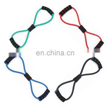 Home Exercise Tool 8 Shape Yoga Pull Resistance Band 18LBS Chest Expander for Women and Youth Body Fitness