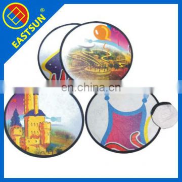 new promotion wholesale pop up fabric frisbee /flying disc