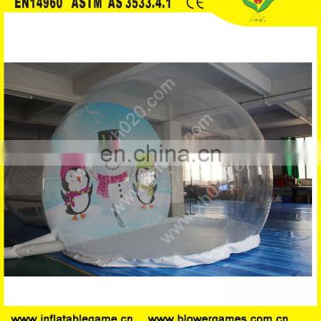 Christmas inflatable snow globe ball dome for Christmas Decoration or Party or Event and Promotion