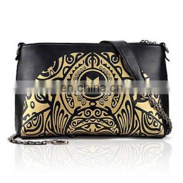 Vintage Style Color Matching and Floral Print Design Women's Shoulder Bag