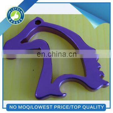 Hot selling wholesale metal horse head bottle opener keychain