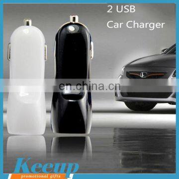 Premiums 5V 2.1A Double USB Car Charger for Portable DVD Player