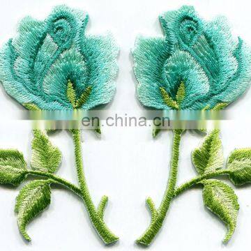 High Quality Custom Iron on Embroidery Patch Flowers photo-6