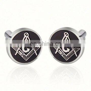 High Quality Stainless Steel Masonic Cufflinks for Men Shirt Wholesale In Alibaba