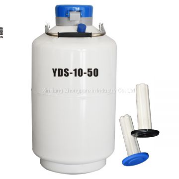 HOT SELL 10L YDS-10 Liquid nitrogen storage can for semen / equipment for cold storage / freezer bottle