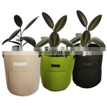 Breathable gardening felt fabric potato planting grow bag