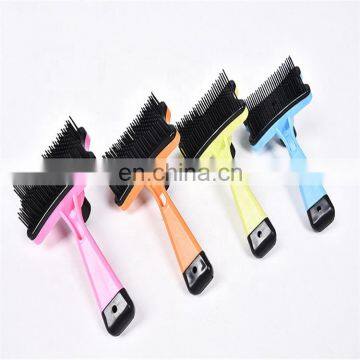 Self-Cleaning Dog Grooming Slicker Brush Best Shedding Tools for Grooming Cat Dog Long & Thick Hair