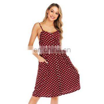 Large size chiffon sexy floral suspender skirt female summer Europe and the United States new slim printed dress skirt