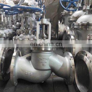 SS304 SS316 CF8M PN16 DN0 DN150 Manual Globe Valve For Acid