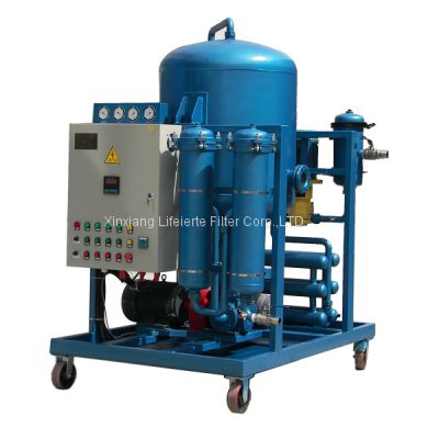 Vacuum transformer oil recycle filter unit to remove water and dust air