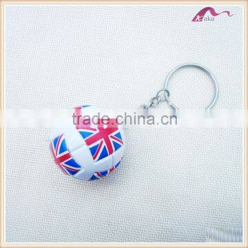 Promotional England London Logo Ball Keychain Souvenir