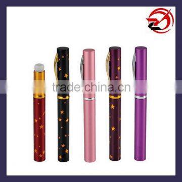 pen shaped aluminum rollerball bottle