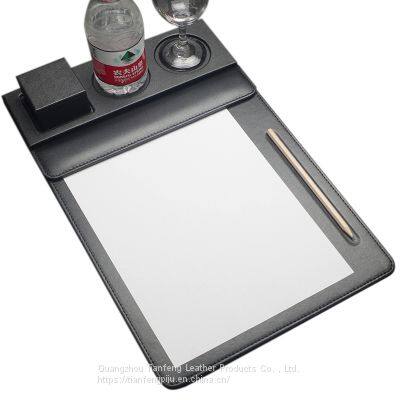 Meeting Clipboard Legal Size Leather Documents Notepad Holder With Pen Holder photo-3