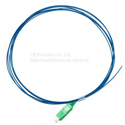 OE oem/odm 0.9mm 1/1.5 meter FTTH sc made optique prix yellow pigtail fiber optic single core sm G.652d core fiber optic pigtail