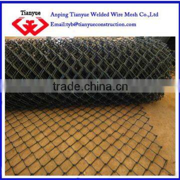 galvanized and PVC coated chain link fence