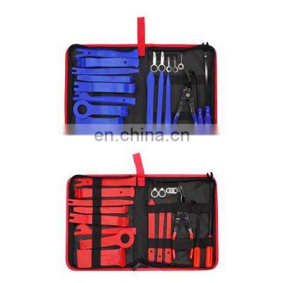 JZ 19 Pcs Car Panel Removal Tool Interior Trim Kit Fastener Rivet Remover Plastic Pry Tool Set