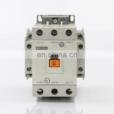 MC-50A AC contactor three phase 50A, 3 Pole AC MC Contactors magnetic telemecanique contactor