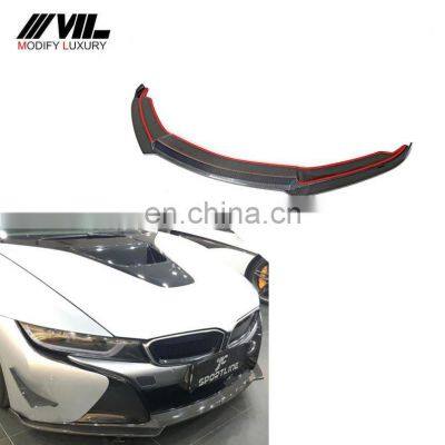 I8 V Style Carbon Fiber Front Lip Spoiler for BMW I8 Coupe 2-Door 2014-2018