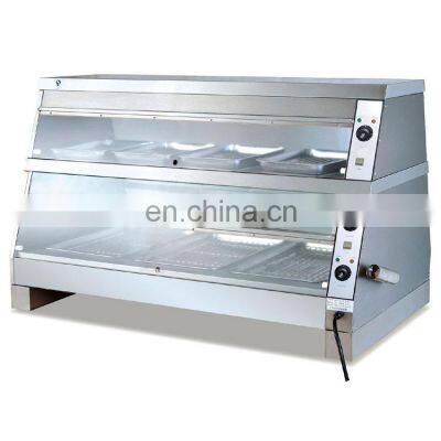 KFC Food display Showcase / Glass hot food display warmers