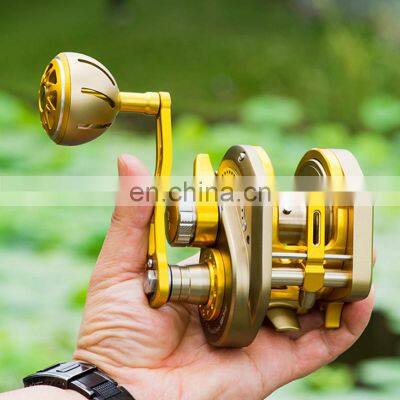 13+2 Stainless Steel Bearings 30kg Big Drag Drum Full Metal Fancy Jigging Trolling Boat Fishing Jig Reels