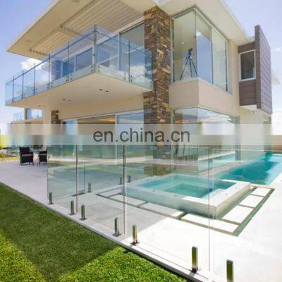 house balcony glass railing spigot glass swimming pool fencing stainless steel glass pool fence spigot