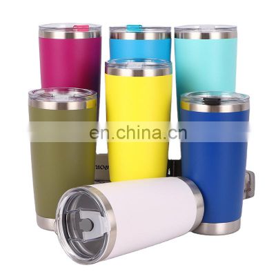 Wholesale Custom Reusable Stainless Steel Insulated Vacuum Cup Double Wall Coffee Mug 20oz Tumbler Cups in Bulk with Lid